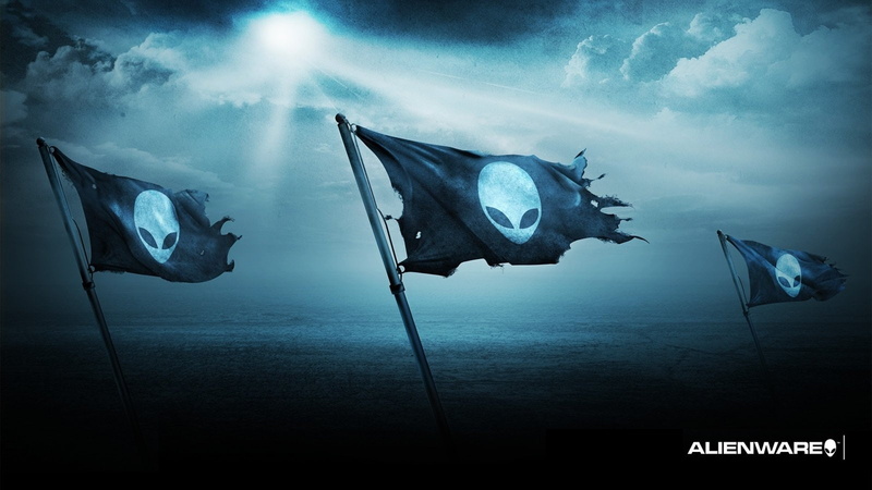 banners, screenshot, Alienware, black, white, cover, 720P, alien, Technology