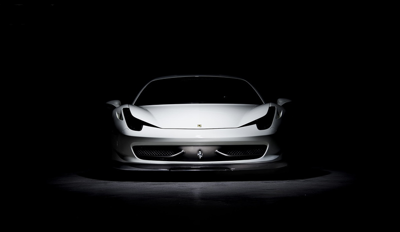 tinted, Italy, 1080P, the front, Ferrari, 458 italia, white