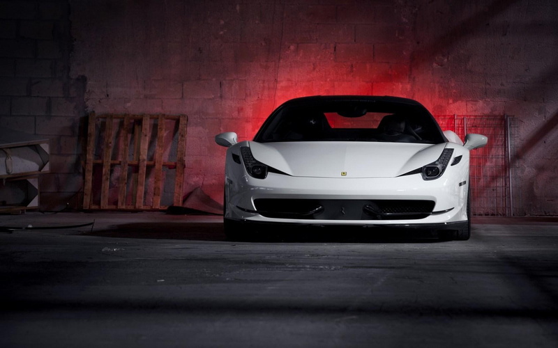 supercar, ferrari, white, italia, 720P