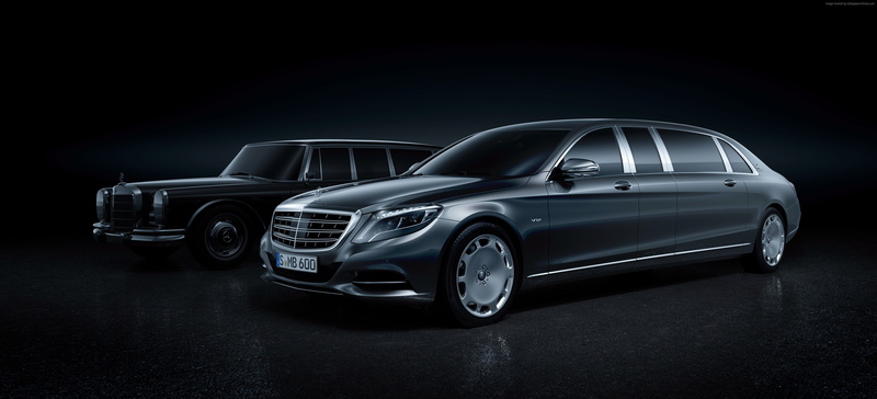 luxury cars, grey, sports car, supercar, sedan, 4K, Mercedes Maybach S600 Pullman