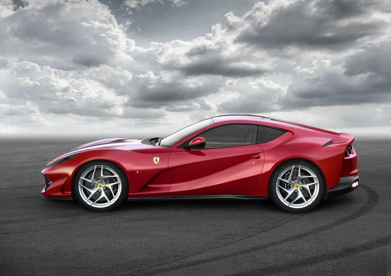 4K, supercar, Ferrari 812 Superfast, side