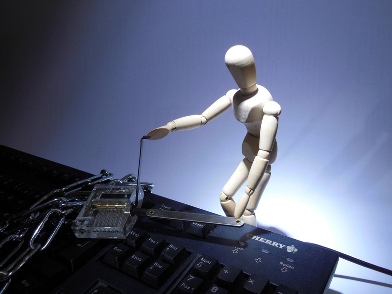 male likeness, beside, privacy policy, toy, no people, chain, sign, padlock, access, low angle view, data theft, 2K, black, futuristic, data, robot, burglary