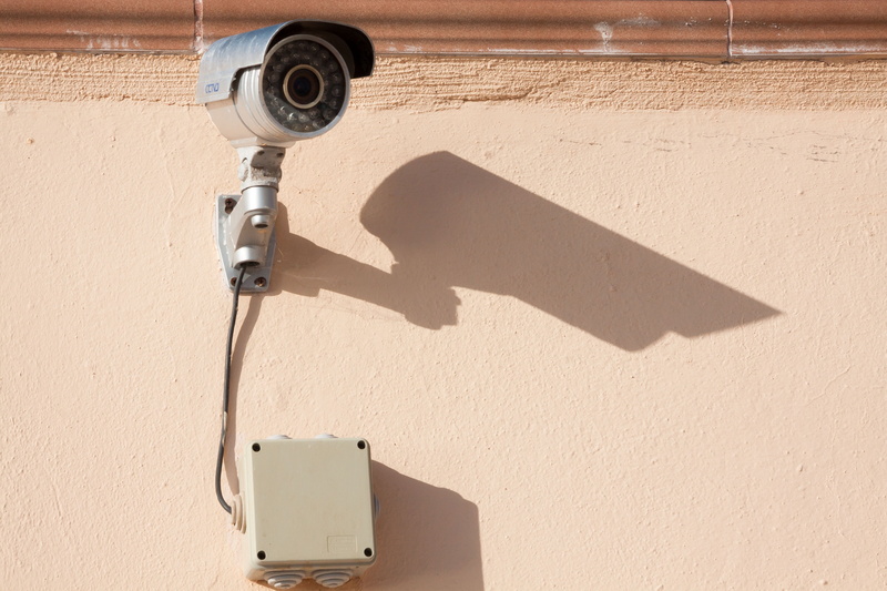 shadow, outdoors, supervision, no people, built structure, sunlight, gray, control, safety, privacy policy, watch, 4K, camera - photographic equipment