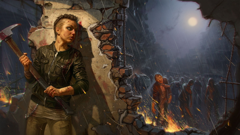 stories, halloween, infestation, dark, rain, zombies, girl, horror, war z, survivor, pick, 2K