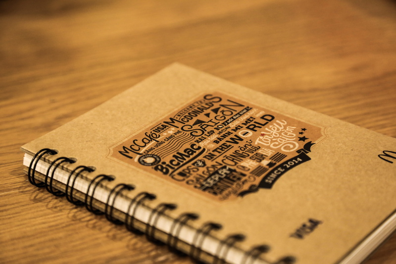 mcdonalds, no people, selective focus, bind, 5K, ring, focus on foreground, copy space, table, close-up, brown, letter, text, communication, still life