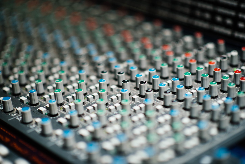 audio equipment, black, audio, recording studio, producing, close-up, equalizer, mix, equipment, studio, selective, communication, industry, selective focus