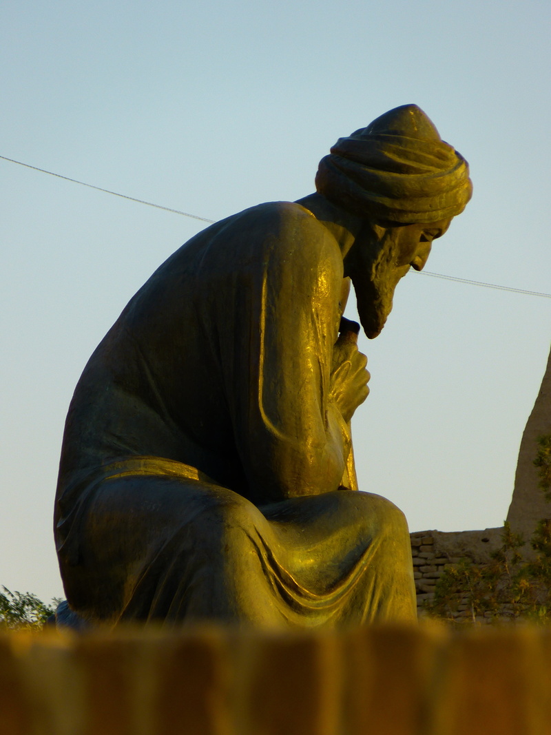 creativity, algorithm, uzbekistan, human representation, no people, male likeness, low angle view, sky, abu dscha jafar muhammad, universal scholar, astronomer