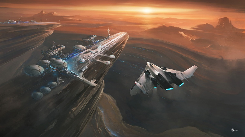 fiction, carrier, chevrolet, art, planes, x, hd, science, 1920x1080 px, px, science fiction, 1080P, sunset, cars
