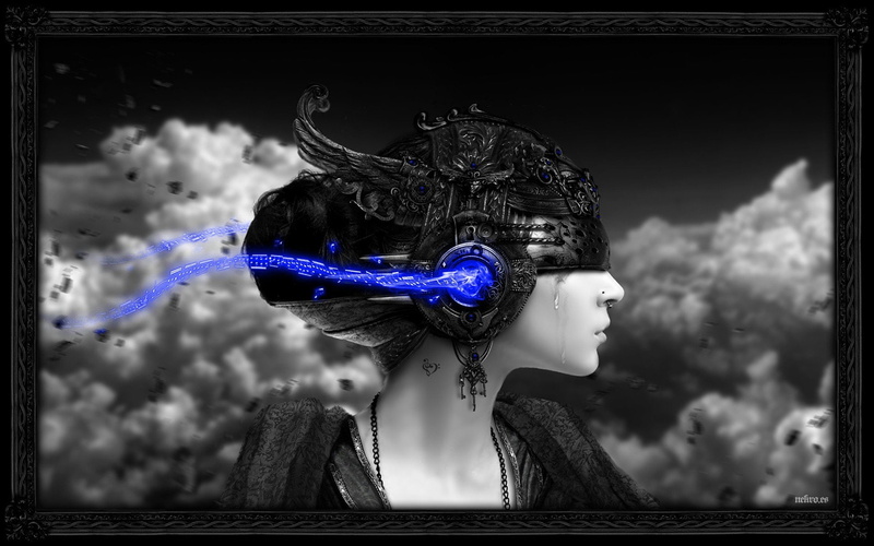 1080P, women, art, hd, Black, movies, px, x, 1920x1200 px, white, Light, and, Crying, Clouds, entertainment, Blue