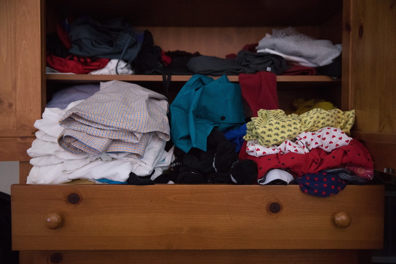 indoors, domestic life, warm clothing, container, choice, laundry, absence, wood - material, bedroom, closet, drawer, storage compartment, 5K, furniture