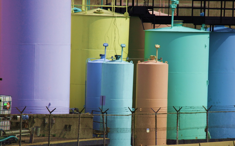 chemical plant, metal, industry, technology, factory, tank, storage compartment, industrial building, tanks, storage tanks, yellow, barrels, fermentation