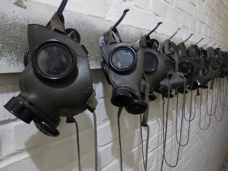 masks, side by side, nature, electricity, gray, the infection, postapokaliptyka, postapo, indoors, postapokalipsa, gas, no people, wall - building feature