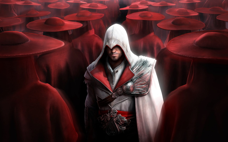 night, men, portrait, 1080P, fashion, beautiful woman, assassin, illustration, black Color, one Person, hats, spooky, human Face, females, cultures, hood - Clothing