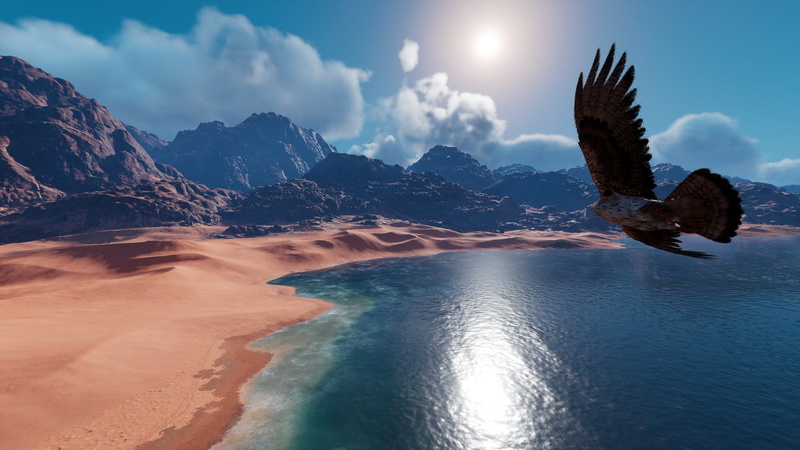 tranquility, rock formation, tranquil scene, Bayek, outdoors, black, solid, mountain, scenics - nature, 1080P, idyllic, rock - object, remote, sea, bird