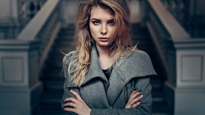 long hair, 1080P, hairstyle, young adult, Irina Popova, hair, standing, young women, adult, looking at viewer, one person, women, beautiful woman, blue eyes