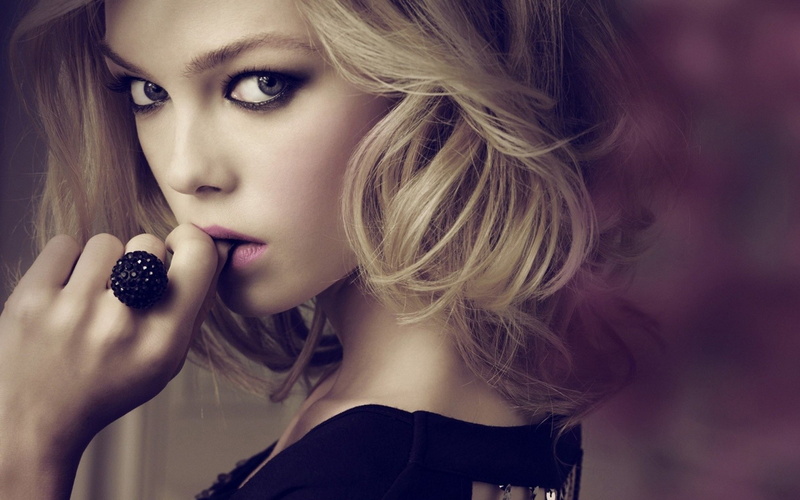 2K, model, eyes, Blonde, women, Siri Tollerod