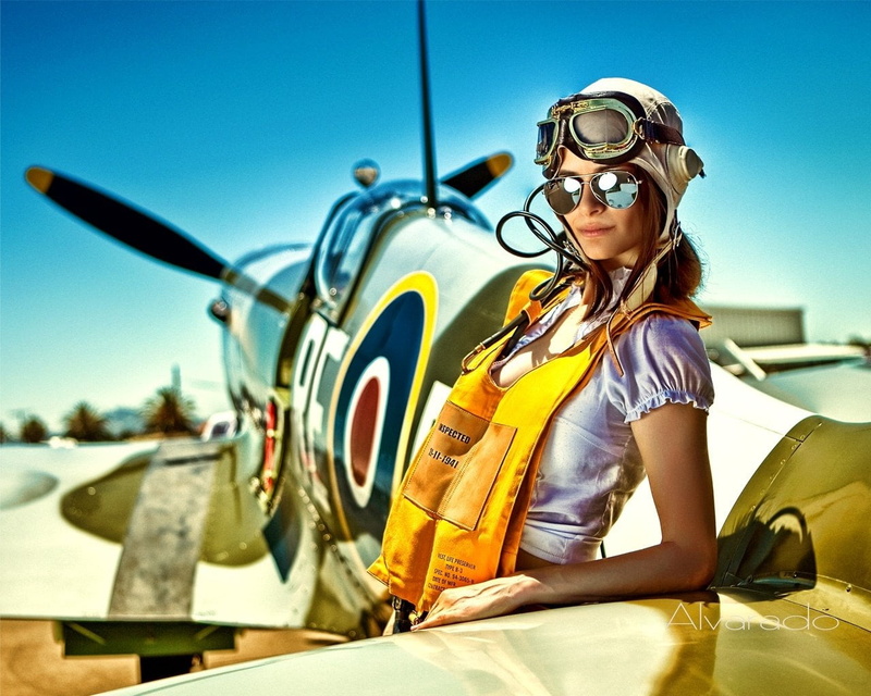 transportation, white, adult, emotion, sunlight, shirt, aviator, s, mode of transportation, adventure, clothing, day, helmet, air vehicle, one person, women