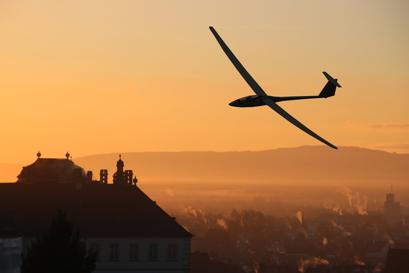 mood, germany, light, outdoors, model airplane, travel destinations, travel, settlement, atmosphere, sunrise, city, sunset, glider pilot, built structure