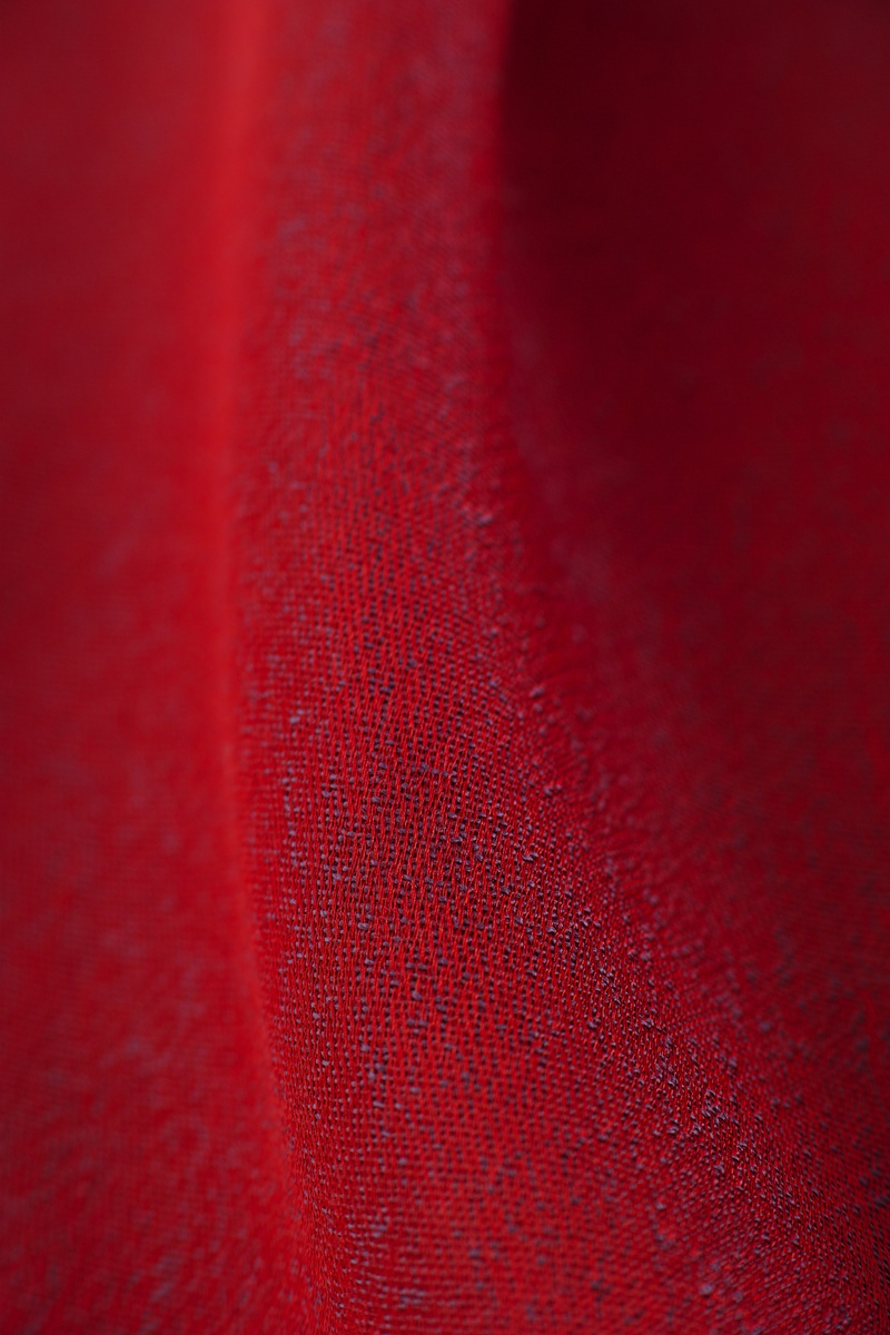 red, backgrounds, selective focus, jeans, garment, nobody, textile, clothing, day, close-up, texture, fabric, wool, studio, extreme close-up, no people