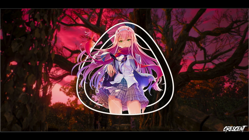 craft, pink color, spirituality, decoration, plant, no people, Darling in the FranXX, 1080P, transfer print, low angle view, Zero Two (Darling in the FranXX)