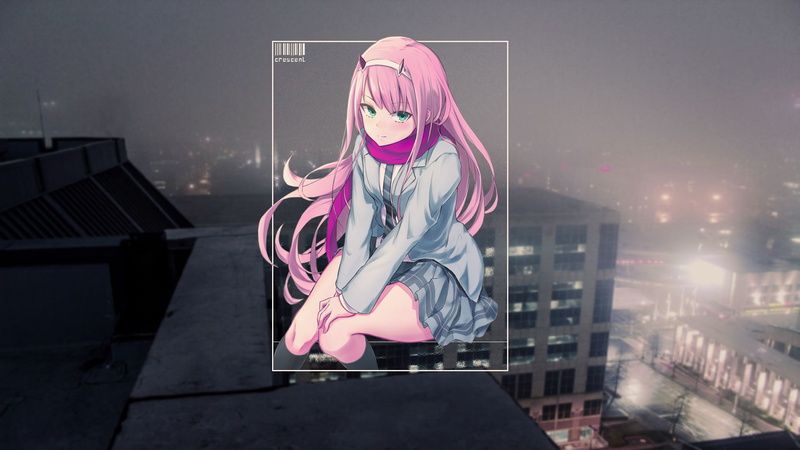 blurred, Darling in the FranXX, Zero Two (Darling in the FranXX), 1080P, picture-in-picture