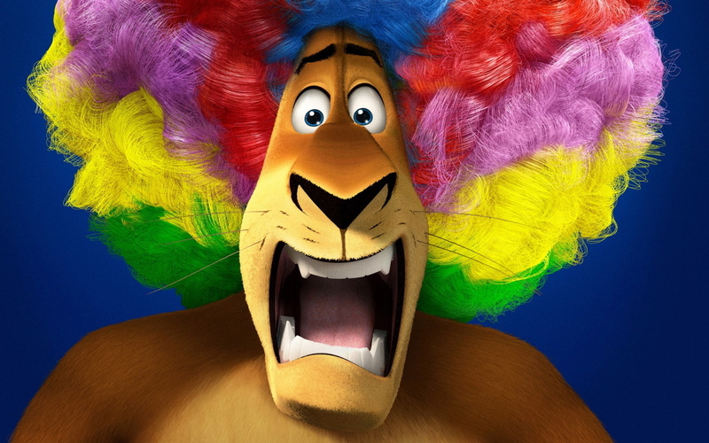 art, 1080P, lion, madagascar, cartoon, alex, afro, colors