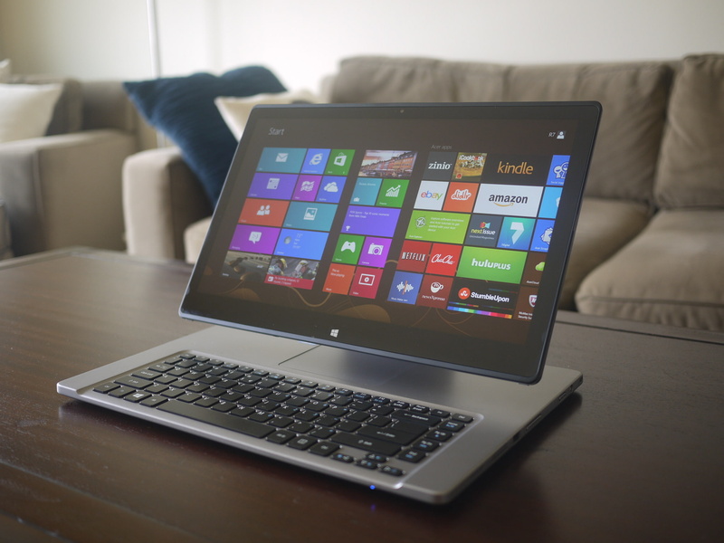 keyboard, interior, digital Tablet, Acer, indoors, focus on foreground, tablet, furniture, 1080P, business, portable information device, gray, computer equipment