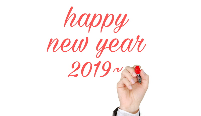 marker, writing, pen, body part, studio shot, 2019, human finger, close-up, happy, hand, finger, women, one person, business, greeting, new year, copy space