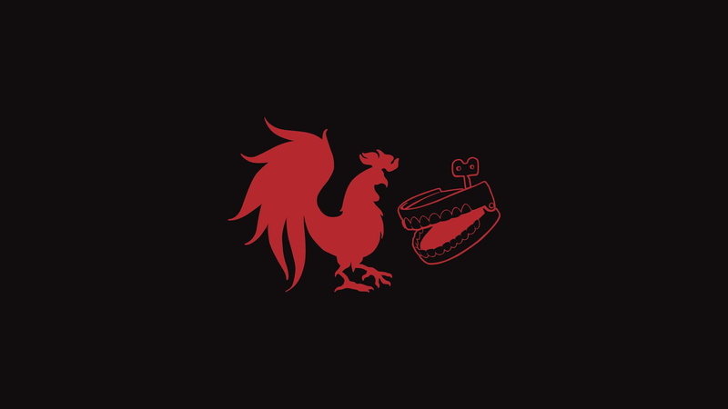 bird, Rooster Teeth, mammal, copy space, art and craft, 1080P, minimalism, red, dragon, no people, studio shot, rooster, astrology, simple background