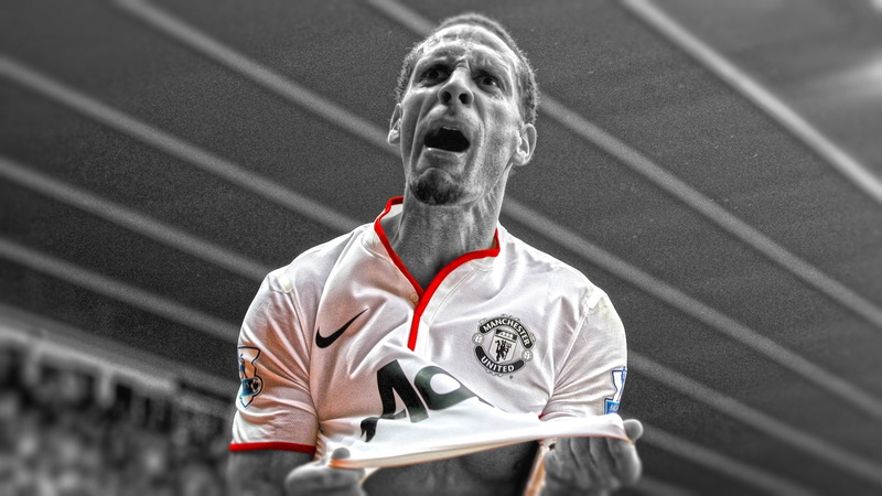 achievement, success, sportsman, competition, spectator, one person, clothing, portrait, men, Manchester United, front view, adult, stadium, Rio Ferdinand