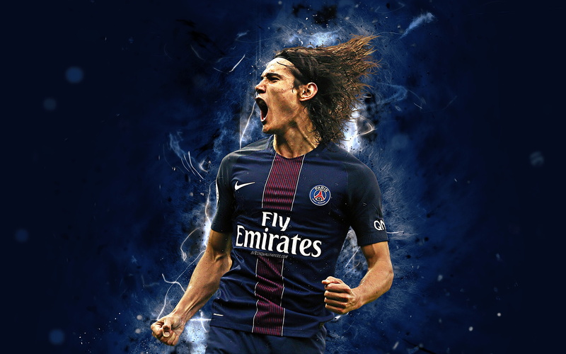 Soccer, Paris Saint-Germain F.C., Sports, 4K, Edinson Cavani