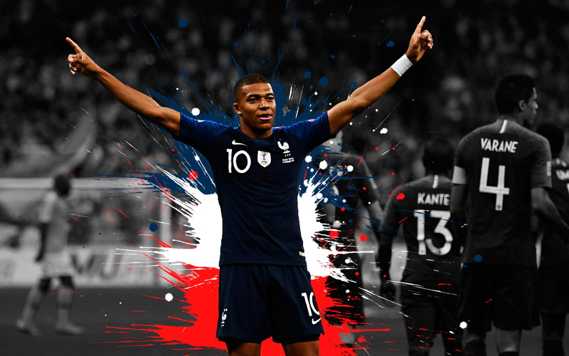 Soccer, 4K, Kylian Mbappé, French