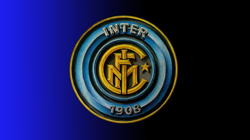 Inter, studio shot, logo, 1080P, single object, copy space, capital letter, number, business, sports, text, indoors, metal, shape, no people, communication