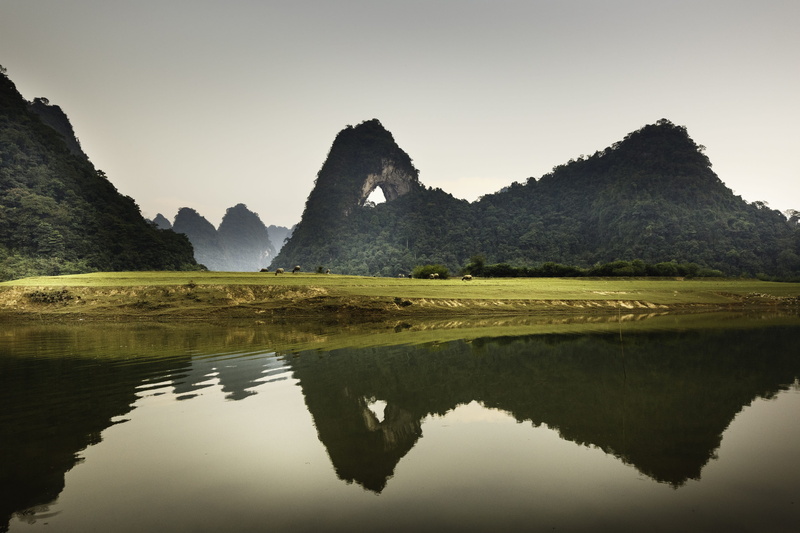 cool, river, sky, tranquil scene, solid, convolution coincides, nature, rock, tranquility, the grassland, dawn, 2K, the landscape, no people, rock - object