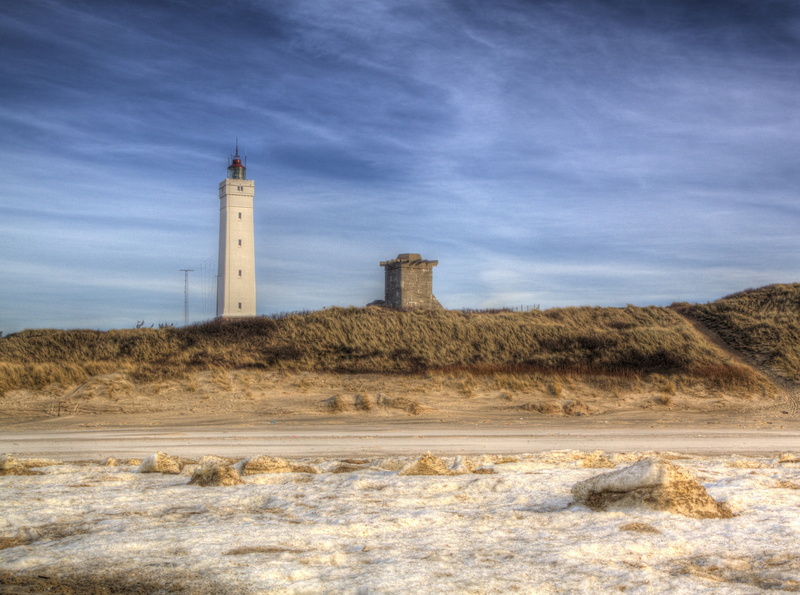 tower, Beautiful, environment, Clouds, wolken, Light, outdoors, varde, photomatix, blau, built structure, Countryside, 4K, atardecer, hvidbjerg, natur