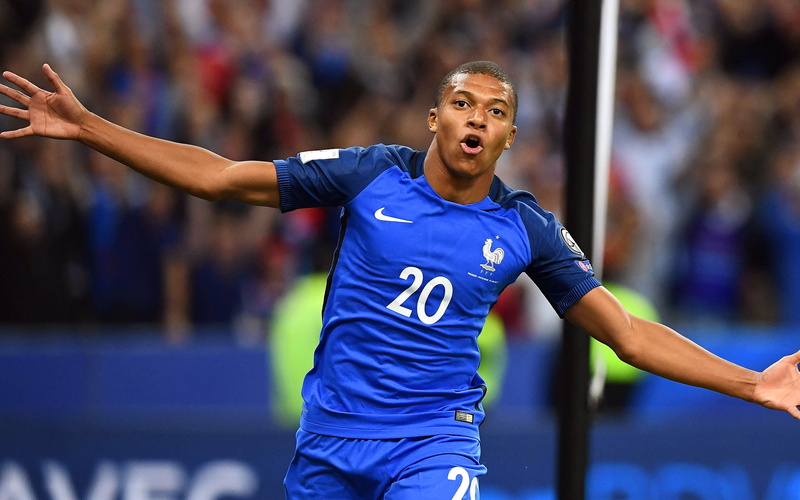 French, Kylian Mbappé, 4K, Soccer