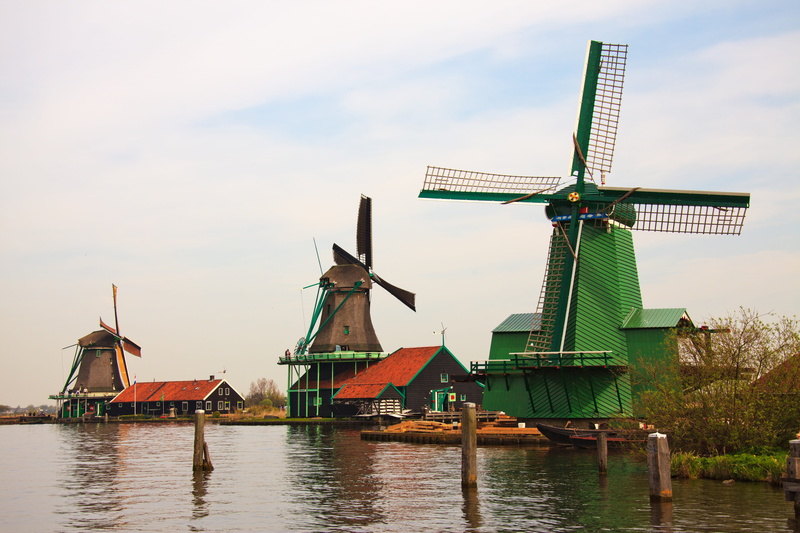 outdoors, dutch Culture, wind power, historic, blue, traditional Windmill, building, renewable energy, brown, watermill, dutch, sky, holland, wind, cultures