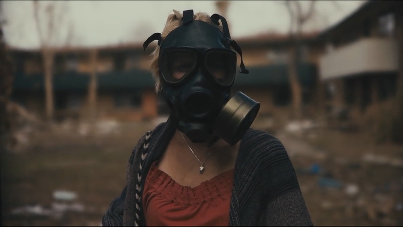 focus on foreground, clothing, disguise, young adult, leisure activity, security, film stills, one person, obscured face, adult, gas mask, 720P, protection