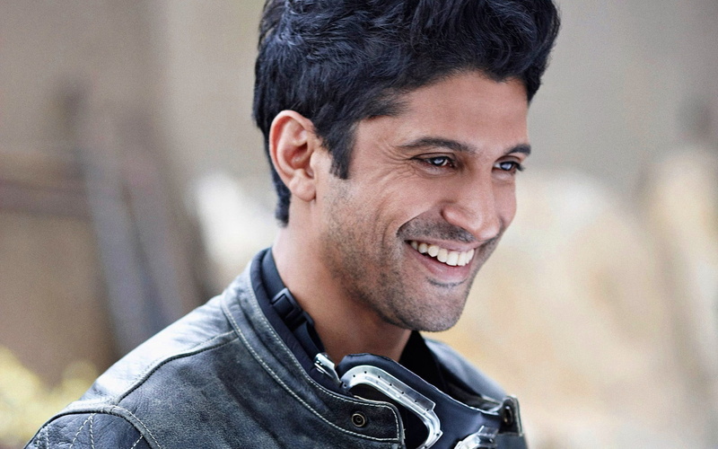 men, s, black, close-up, 1080P, real people, Male Celebrities, actor, young adult, Farhan Akhtar, jacket, young men, looking at camera, focus on foreground