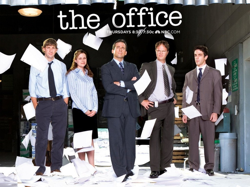 John Krasinski, businessman, well-dressed, manager, mid adult men, small group of people, corporate business, young adult, TV Show, occupation, business