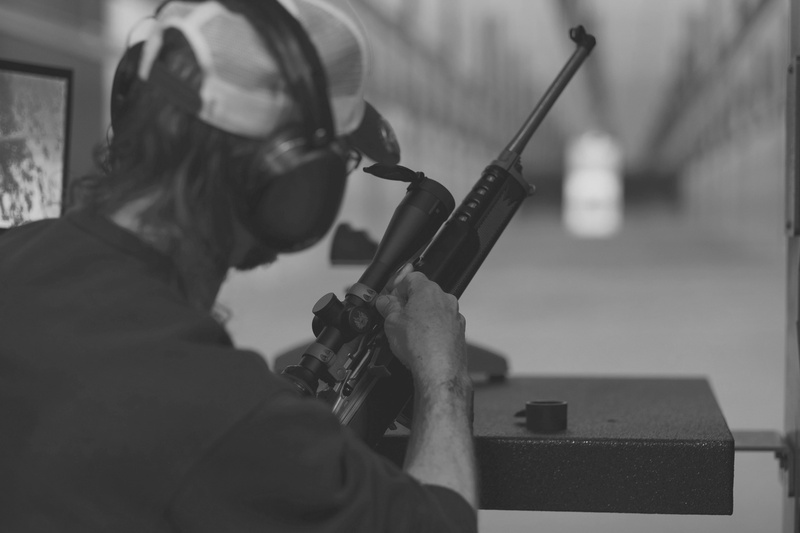 rifle, photo, one person, safety, skill, occupation, concentration, grayscaled, gun, redneck, sniper, holding, headshot, real people, waist up, shooting range