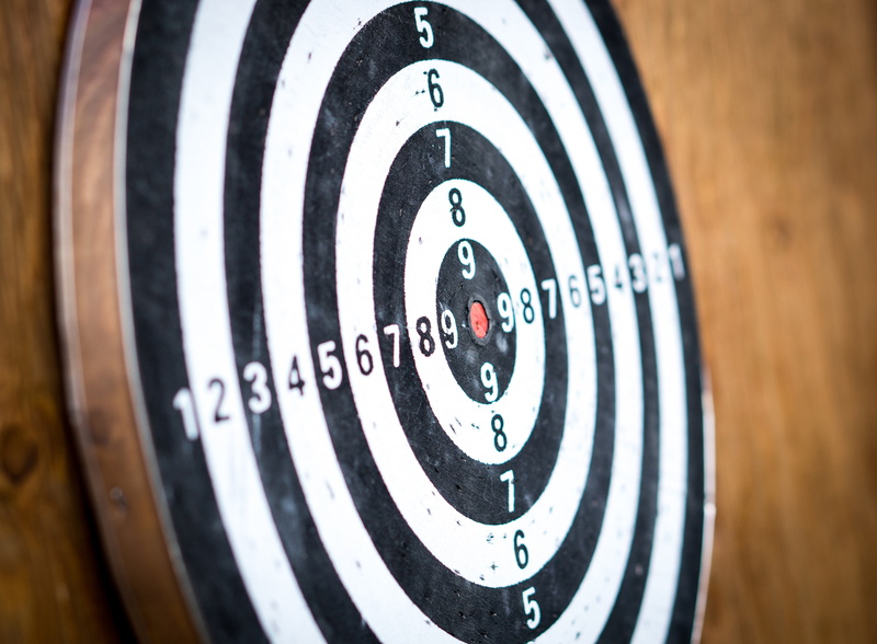 darts, aiming, sports, dartboard, skill, indoors, selective focus, target shooting, white, sport, circle, black, numbers, success, leisure games, target