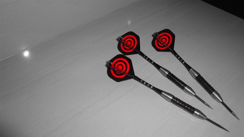 indoors, black, pins, ceiling, 720P, high angle view, light - natural phenomenon, studio shot, darts, still life, positive emotion, warning sign, close-up