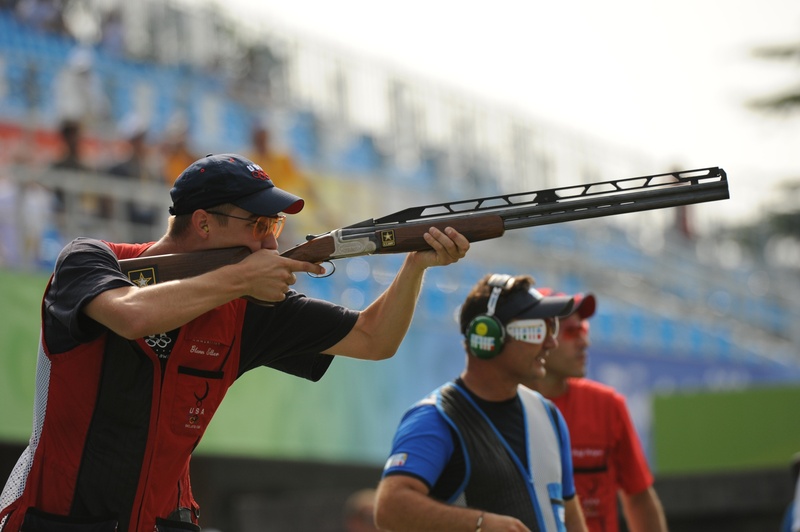 young men, aiming, medals, shoot, shooter, day, looking, 1080P, holding, boys, shooting, people, skeet, aim, rifle, focus on foreground, nature, outdoors