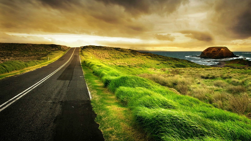 horizon, scene, symbol, cloud - sky, countryside, summer, nature, outdoors, 1080P, season, scenics - nature, sky, outdoor, clear, road, farm, plant, transportation