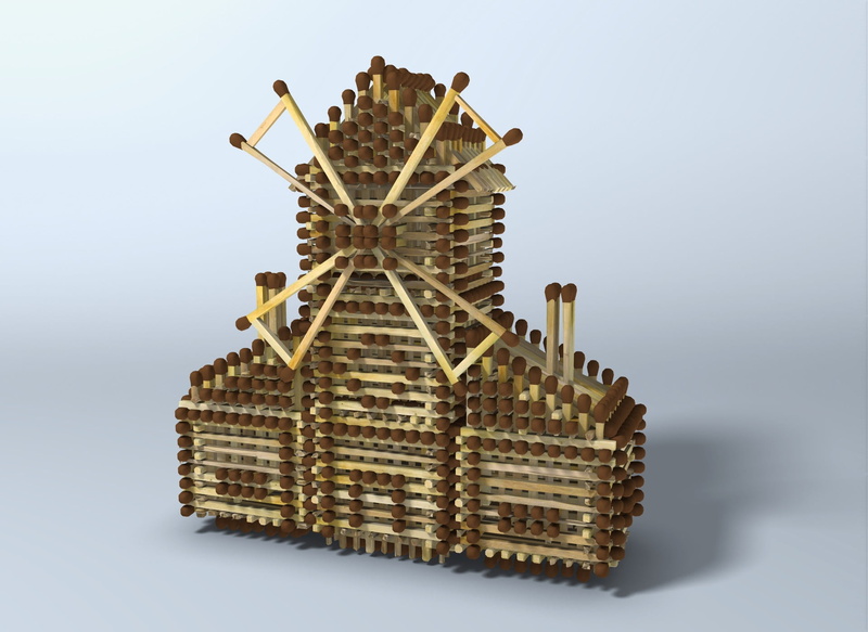 it is difficult to assemble, industry, 1080P, nature, toy, studio shot, architecture, cottage, economy, wood mill, technology, brown, indoors, matches