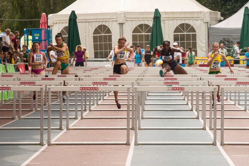 childhood, men, built structure, Hurdles, real people, Athletics, day, people, architecture, junior gala, leisure activity, group of people, Sport, outdoors