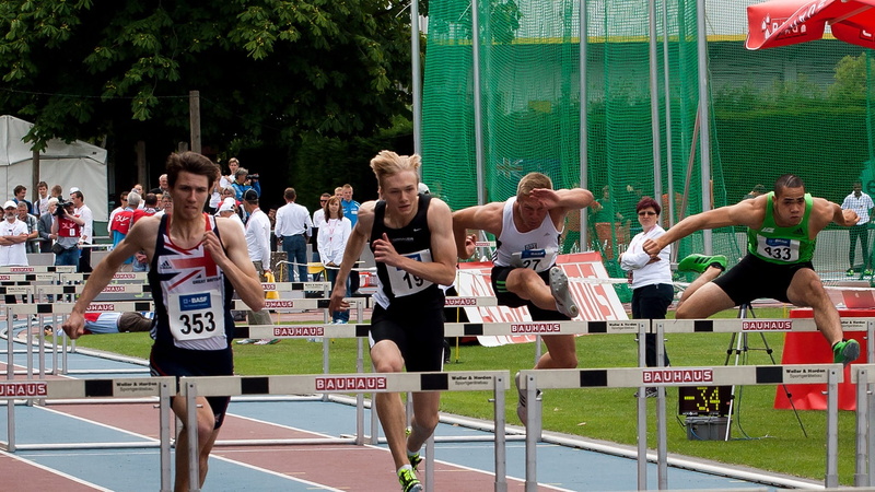 young adult, women, leisure activity, men, vitality, exercising, Athletics, Hurdles, competition, large group of people, people, crowd, group of people