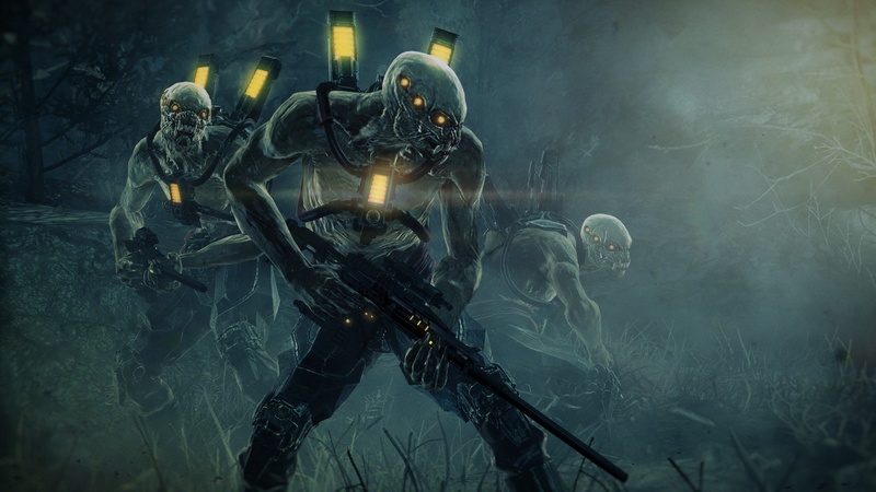 Resistance, gun, 1080P, video games, aliens, Resistance: Fall of Man, yellow eyes