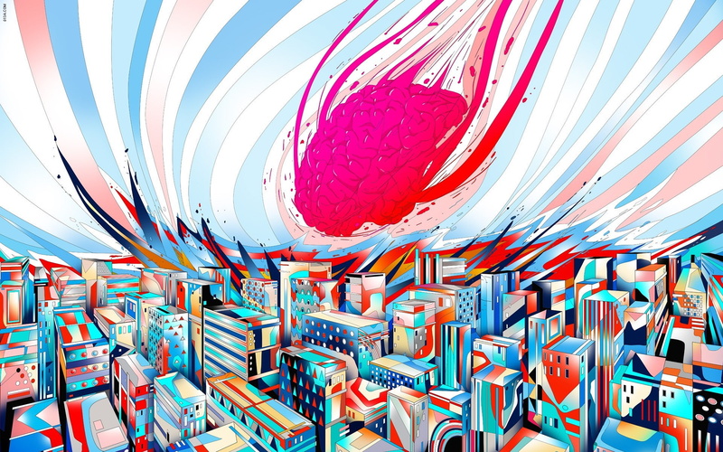 backgrounds, ceiling, abundance, day, built structure, drawn, red, design, multi colored, pattern, creativity, indoors, 1080P, colorful, abstract, large group of objects